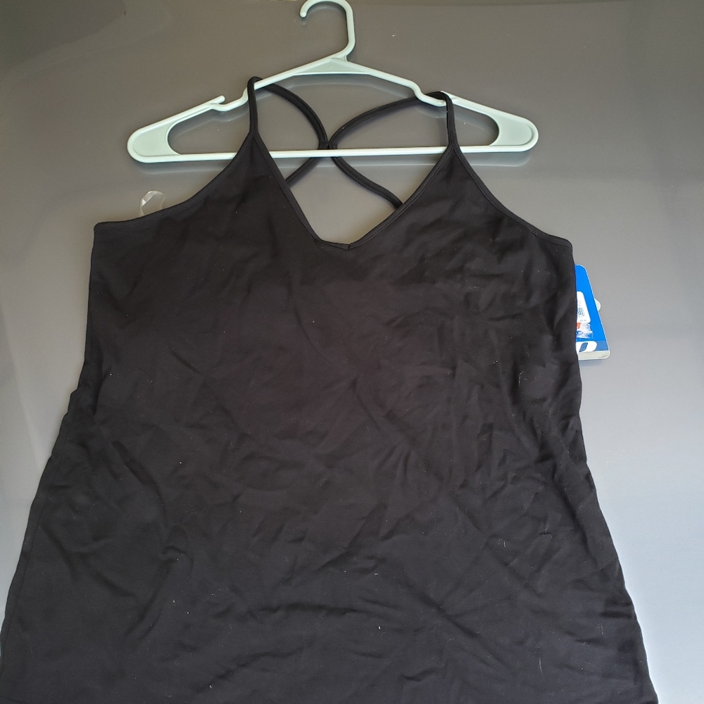 Cross back tank top